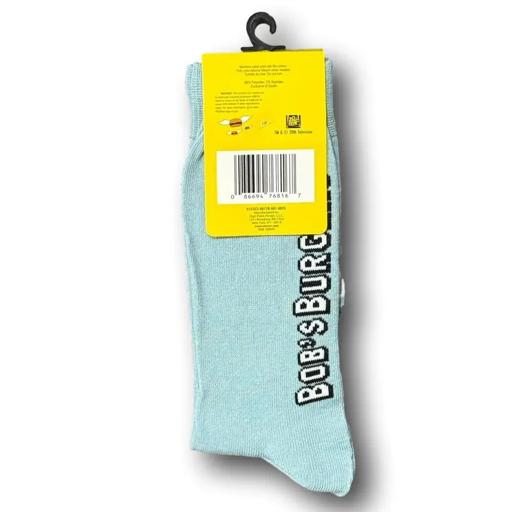3/$20 Bob's Burgers Cartoon Louise Belcher Funny Novelty Crew Socks - NWT